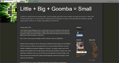 Desktop Screenshot of littlebiggoomba.blogspot.com