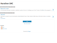 Tablet Screenshot of marathon-umc.blogspot.com