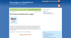 Desktop Screenshot of descargas-rapidshare.blogspot.com