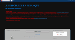 Desktop Screenshot of espoirs-petanque.blogspot.com