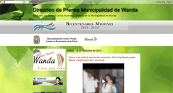 Desktop Screenshot of direcciondeprensawanda.blogspot.com