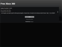 Tablet Screenshot of freexboxtoday.blogspot.com
