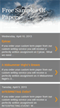 Mobile Screenshot of freepapersamples.blogspot.com