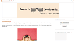 Desktop Screenshot of brunetteconfidential.blogspot.com