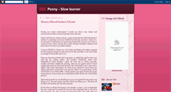 Desktop Screenshot of penny-slowlearner.blogspot.com