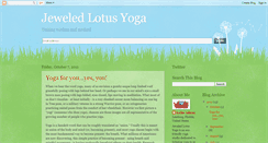 Desktop Screenshot of jeweledlotusyoga.blogspot.com