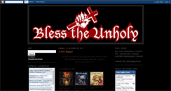 Desktop Screenshot of blesstheunholy.blogspot.com