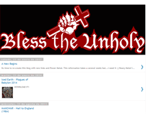 Tablet Screenshot of blesstheunholy.blogspot.com