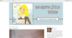 Desktop Screenshot of myhappylittlethings.blogspot.com