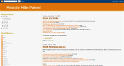 Desktop Screenshot of miraclemilepatrol.blogspot.com