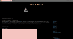 Desktop Screenshot of ode2pizza.blogspot.com