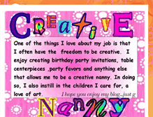 Tablet Screenshot of creativenanny.blogspot.com