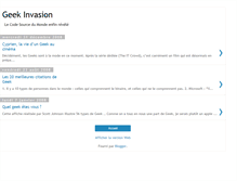 Tablet Screenshot of geek-invasion.blogspot.com