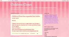 Desktop Screenshot of childrens-closet.blogspot.com