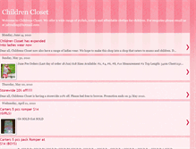 Tablet Screenshot of childrens-closet.blogspot.com