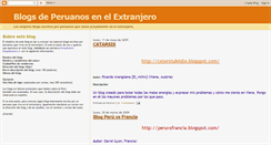 Desktop Screenshot of blogsdeperuanosenelextranjero.blogspot.com