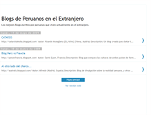 Tablet Screenshot of blogsdeperuanosenelextranjero.blogspot.com