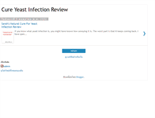 Tablet Screenshot of cureyeastinfectionreviews.blogspot.com