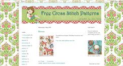 Desktop Screenshot of free-crossstitch-patterns.blogspot.com