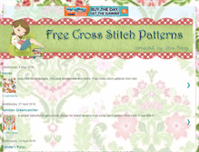 Tablet Screenshot of free-crossstitch-patterns.blogspot.com