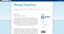 Desktop Screenshot of makingfoodfun.blogspot.com