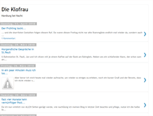 Tablet Screenshot of dieklofrau.blogspot.com