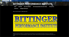 Desktop Screenshot of bittingersportsandfitnesstraining.blogspot.com