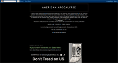 Desktop Screenshot of chinasyndrome-americanapocalypse.blogspot.com