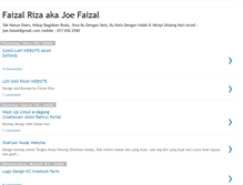 Tablet Screenshot of faizalriza.blogspot.com