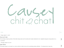 Tablet Screenshot of causeychitchat.blogspot.com