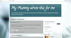 Desktop Screenshot of mymummywrotethisforme.blogspot.com