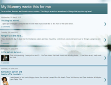 Tablet Screenshot of mymummywrotethisforme.blogspot.com
