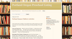 Desktop Screenshot of portlandpreschools.blogspot.com