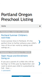 Mobile Screenshot of portlandpreschools.blogspot.com