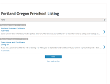 Tablet Screenshot of portlandpreschools.blogspot.com