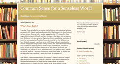 Desktop Screenshot of commonsenseforasenslessworld.blogspot.com