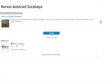 Tablet Screenshot of kursusautocaddisurabaya.blogspot.com