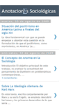 Mobile Screenshot of anotacionessociologicas.blogspot.com