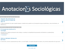 Tablet Screenshot of anotacionessociologicas.blogspot.com