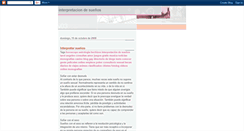 Desktop Screenshot of interpretedesuenos.blogspot.com