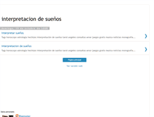 Tablet Screenshot of interpretedesuenos.blogspot.com