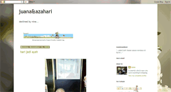 Desktop Screenshot of juanaazahari.blogspot.com