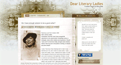 Desktop Screenshot of dearliteraryladies.blogspot.com