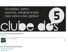 Tablet Screenshot of clubedos5games.blogspot.com