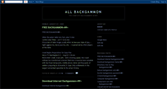 Desktop Screenshot of allbackgammon.blogspot.com