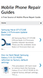 Mobile Screenshot of mobilephonerepairguides.blogspot.com