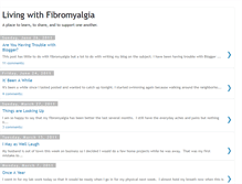 Tablet Screenshot of livingwithfibromyalgia-chris.blogspot.com