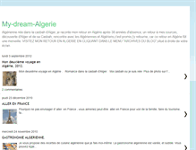 Tablet Screenshot of my-dream-algerie.blogspot.com