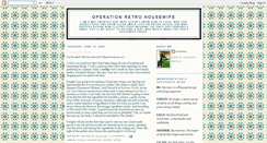 Desktop Screenshot of operation-retrohousewife.blogspot.com