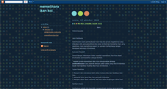 Desktop Screenshot of memeliharaikankoi.blogspot.com